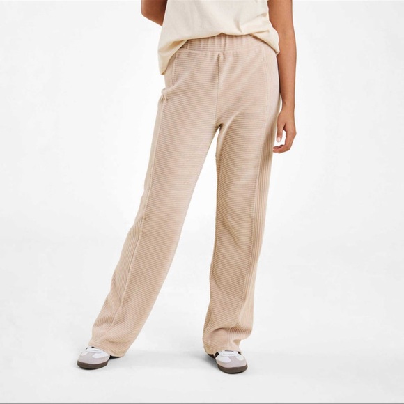 NWT Nuuds Textured Zip Up and Wide Leg Pants - Picture 5 of 6